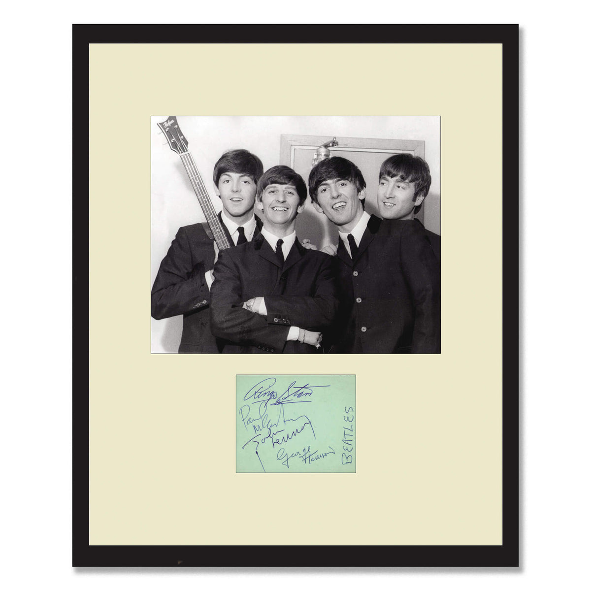 ザ・ビートルズ The Beatles 「 ポールとリンゴ 二人の直筆サイン入り 