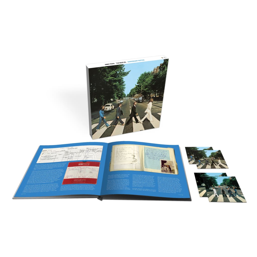 ビートルズ 「アビイ・ロード (50周年記念スーパー・デラックス・エディション)」 [3CD +  1ブルーレイ（音源のみ）収録、豪華本付ボックス・セット][輸入国内盤仕様／完全生産盤] [SHM-CD] BEATLES 公式