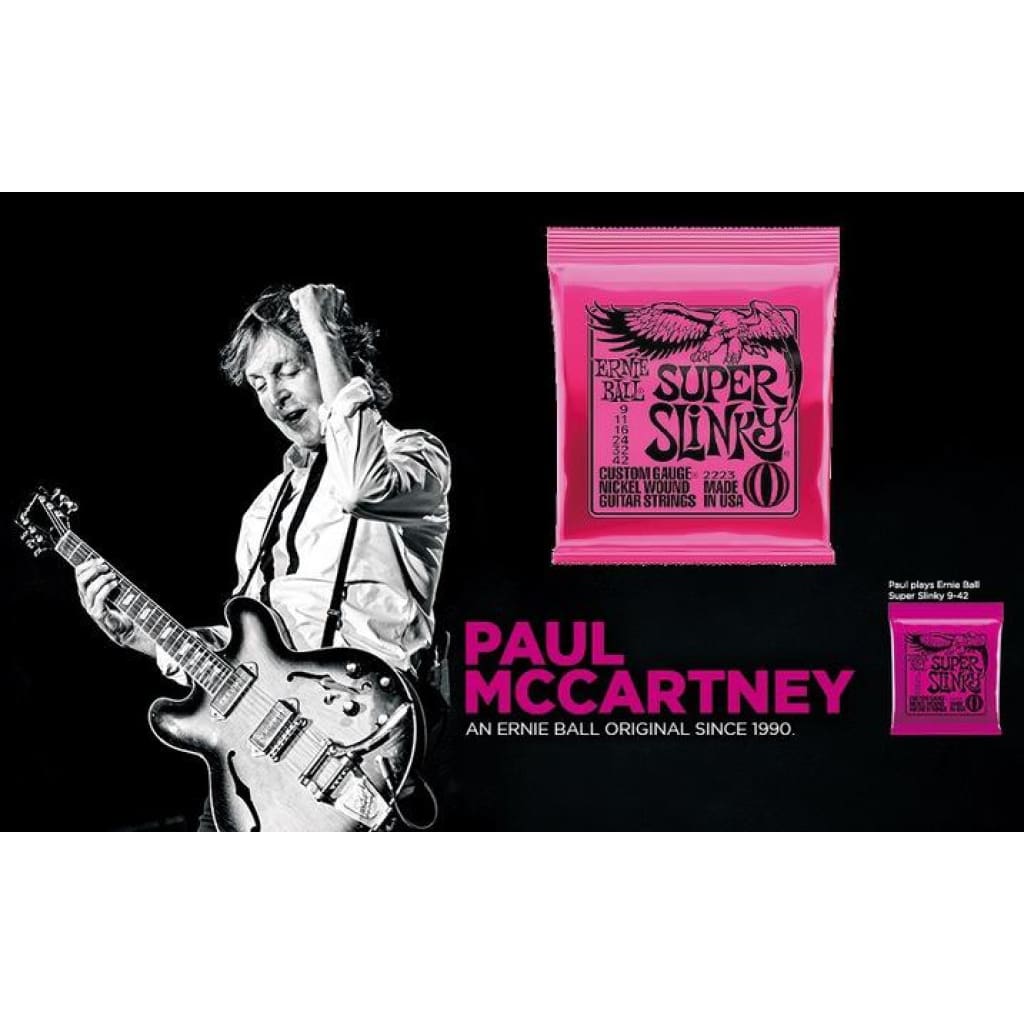 ポール・マッカートニー 使用のギター弦「アーニーボール2233」 3個