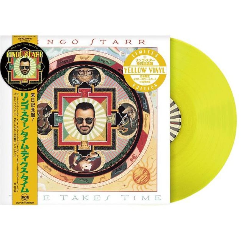 リンゴ・スター LP 「タイム・テイクス・タイム」イエロー・カラー・レコード Ringo Starr 公式
