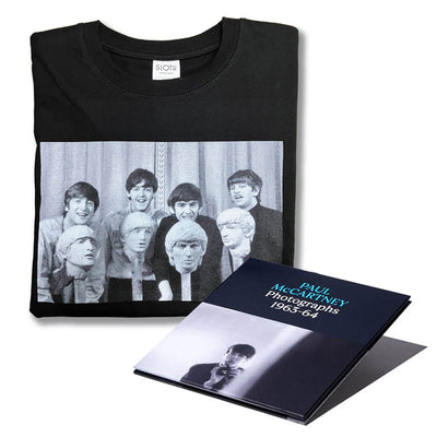 【セット/ポール写真展】Tシャツ ビートルズ パリ黒＋グッズ・セット/ Paul Mccartney