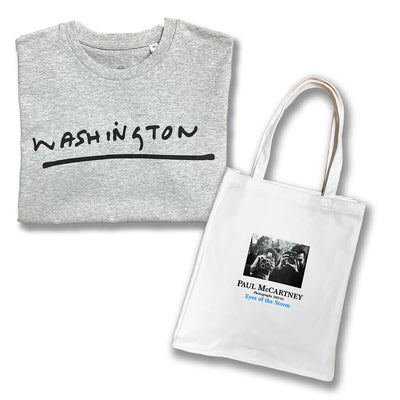 【セット/ポール写真展】Tシャツ ワシントン＋グッズ・セット/ Paul Mccartney