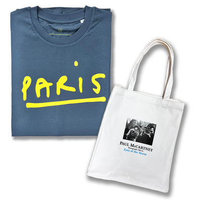 【セット/ポール写真展】Tシャツ パリ＋グッズ・セット/ Paul Mccartney