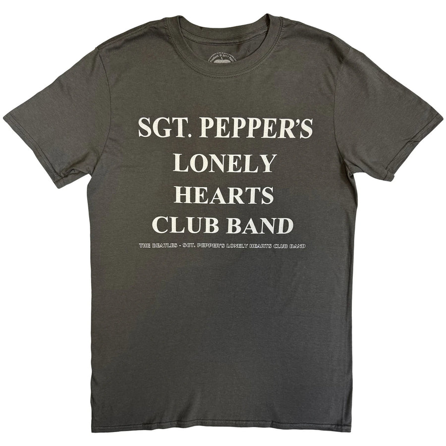 ビートルズ Tシャツ 「ソング・タイトル - サージェント・ペパーズ」 BEATLES 公式 グッズ サージェント・ペパーズ ロゴ 曲名