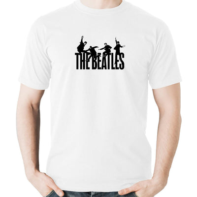 ビートルズ Tシャツ 「ジャンプ -  白」 BEATLES 公式 グッズ