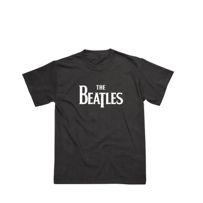 ビートルズ Tシャツ 「ビートルズ ロゴ ジュニア・サイズ 黒」 BEATLES 公式 グッズ