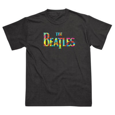 【予約/送料無料】ビートルズ Tシャツ 「レインボー・ロゴ -  黒」 BEATLES 公式 グッズ
