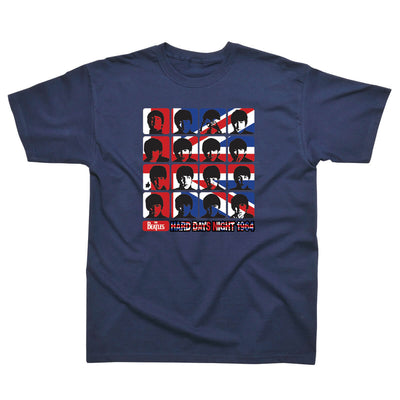 【予約/送料無料】ビートルズ Tシャツ 「HDNユニオンジャック -  紺」 BEATLES 公式 グッズ