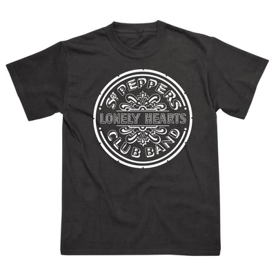 【予約/送料無料】ビートルズ Tシャツ 「SGT.ペパー・モノトーン - 黒」 BEATLES 公式 グッズ