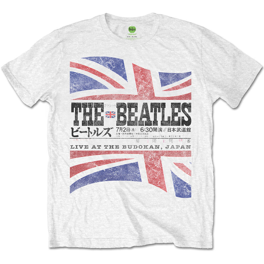 ビートルズ Tシャツ 「武道館チケット＆セットリスト - 白」 BEATLES 公式 グッズ