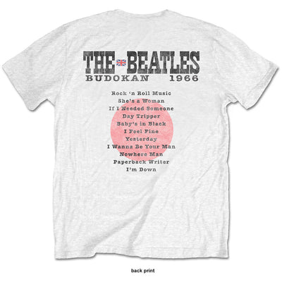 ビートルズ Tシャツ 「武道館チケット＆セットリスト - 白」 BEATLES 公式 グッズ