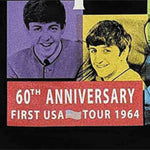 ビートルズ Tシャツ 「アメリカ・ツアー60周年記念 - 黒」 BEATLES 公式 グッズ