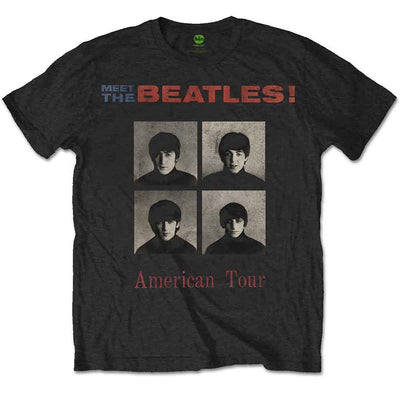 ビートルズ Tシャツ 「アメリカツアー - 黒」 BEATLES 公式 グッズ