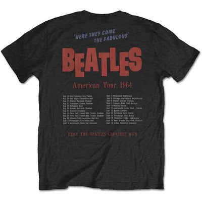 ビートルズ Tシャツ 「アメリカツアー - 黒」 BEATLES 公式 グッズ