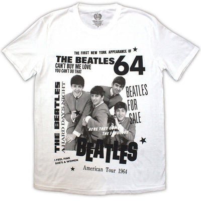 ビートルズ Tシャツ 「ビートルズ1964 - 白」 BEATLES 公式 グッズ