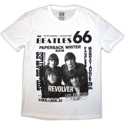 ビートルズ Tシャツ 「ビートルズ1966 - 白」 BEATLES 公式 グッズ
