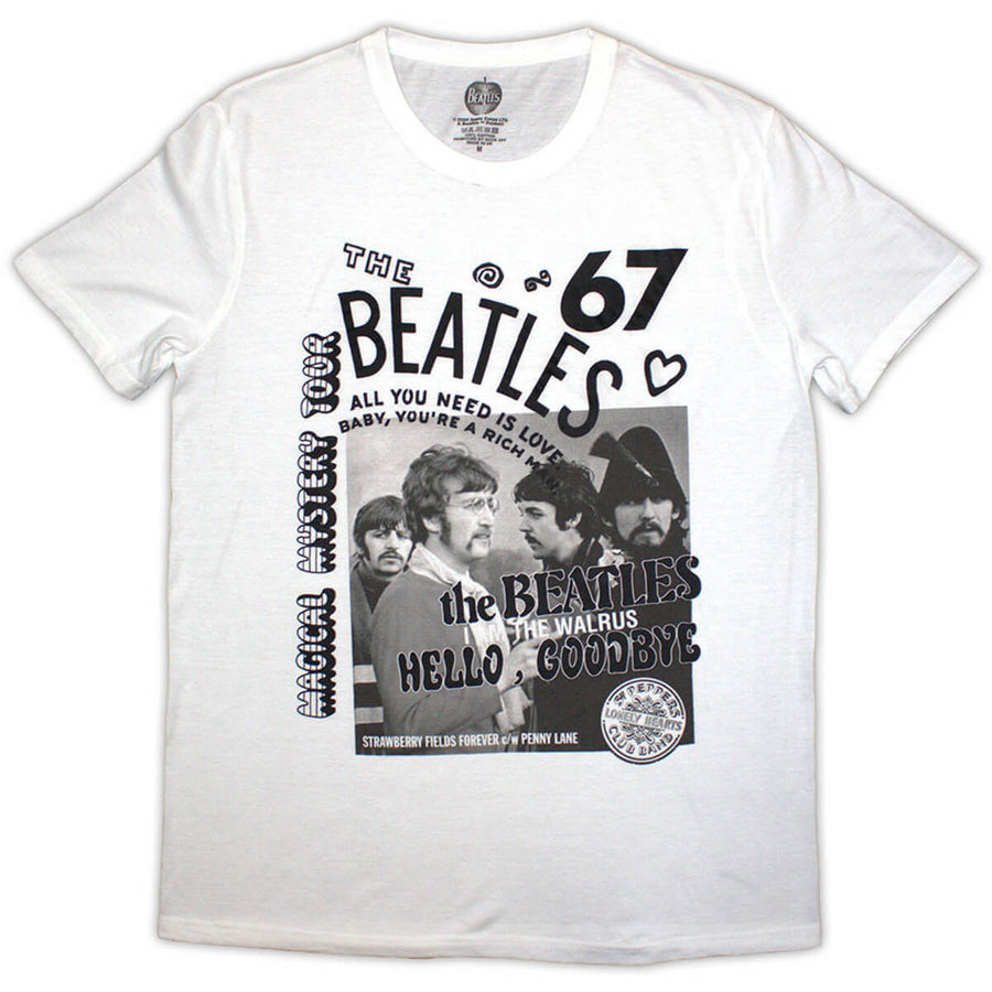 ビートルズ Tシャツ 「ビートルズ1967 - 白」 BEATLES 公式 グッズ