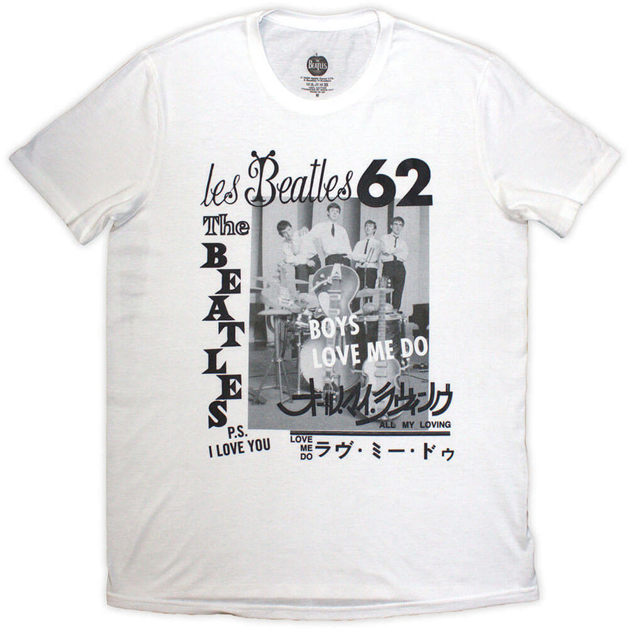 ビートルズ Tシャツ 「ビートルズ1962 - 白」 BEATLES 公式 グッズ