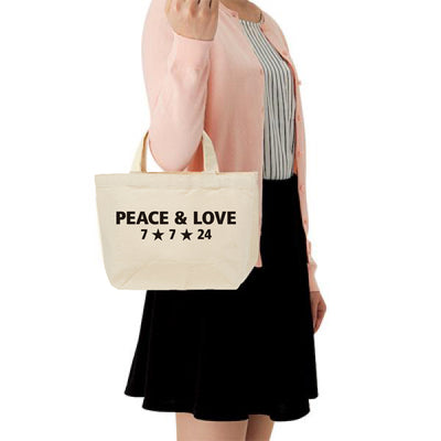 【2,300円のご支援】PEACE & LOVE トート・バッグ Sサイズ2024