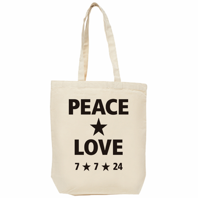 【3,250円のご支援】PEACE & LOVE トート・バッグ Mサイズ