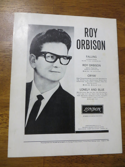 ビートルズ＆ロイ・オービソン1963UKツアー・パンフ