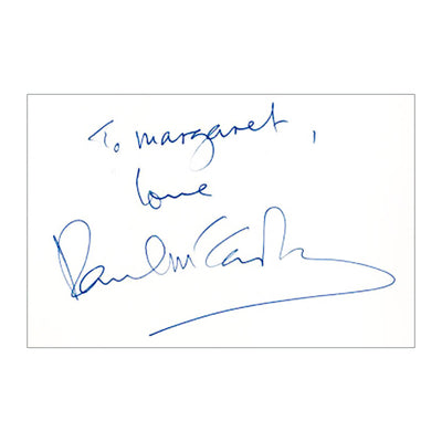 【予約】サイン額「ポール・マッカートニー直筆サイン - 英国航空コンコルド・ロンドン-NY線機内食メニュー 」【証明書付】Paul Mccartney Autograph