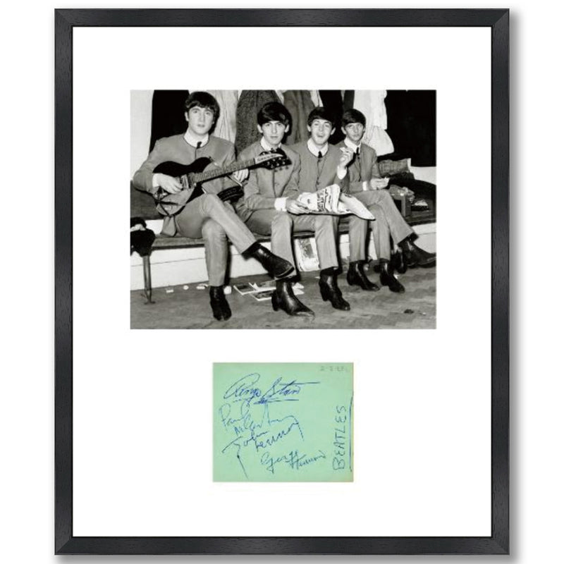 サイン額「ビートルズの直筆サイン - 1963年3月2日 」【証明書付】Beatles Autograph –  FAB4ギャラリー・オンライン・グッズ・ストア by ビートルズ・クラブ