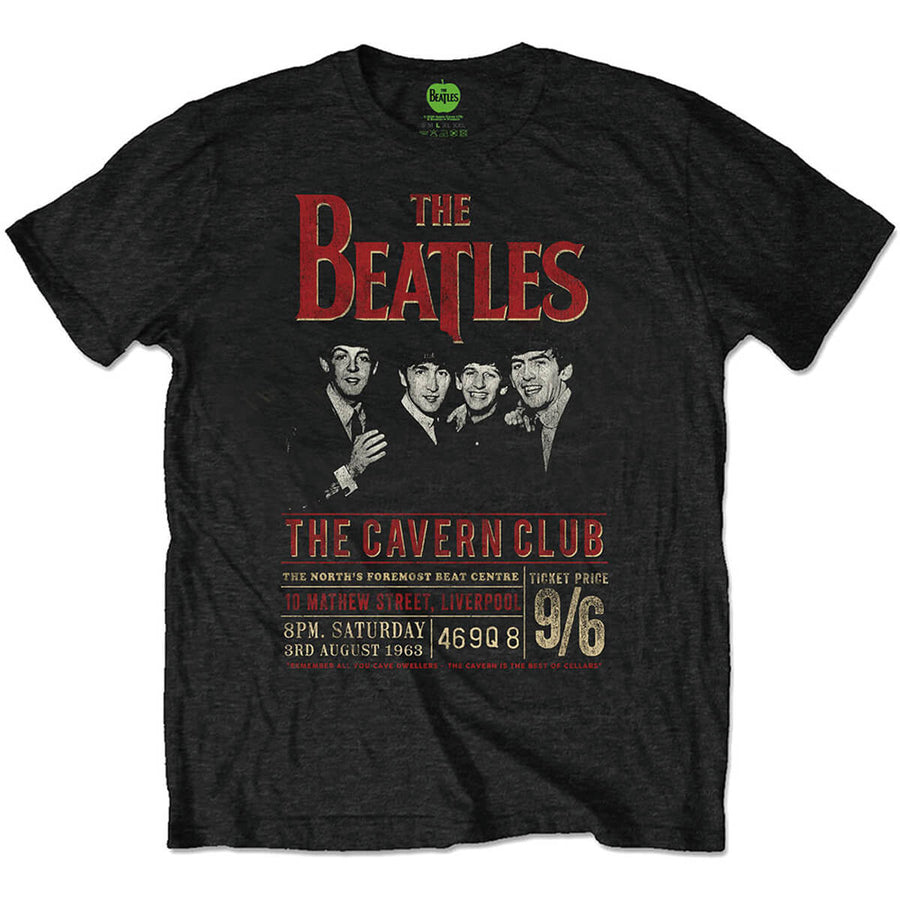 ビートルズ Tシャツ 「エコTシャツ  キャバーン1963年のライブチケット」 Beatles
