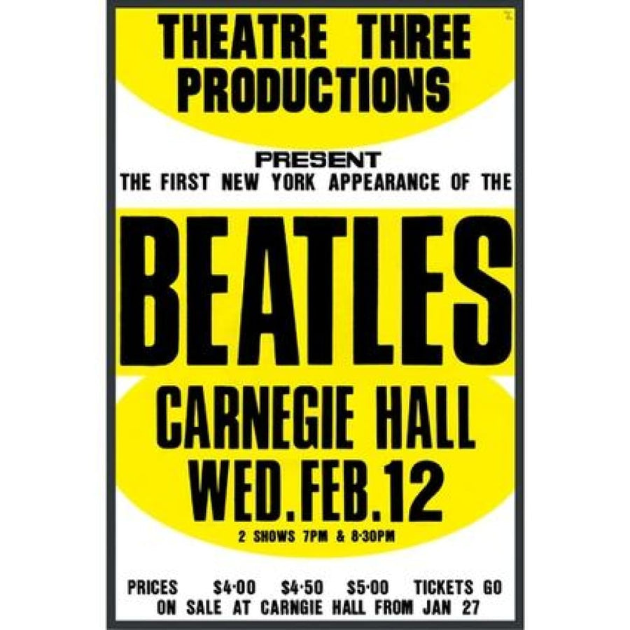 ビートルズ 額リトグラフ「カーネギー・ホール1964」 BEATLES 公式