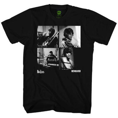 ビートルズ Tシャツ 「リボルバー - スタジオ」黒 BEATLES 公式 - M - Tシャツ