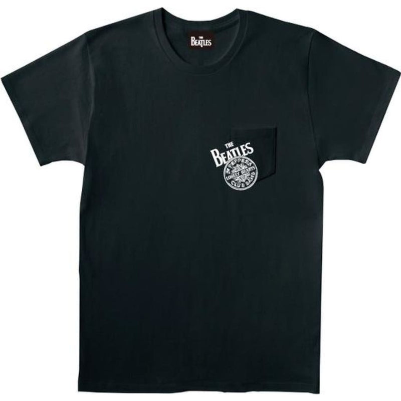 ビートルズ Tシャツ 「サージェント・ドラム & ロゴ - 50th - ブラック