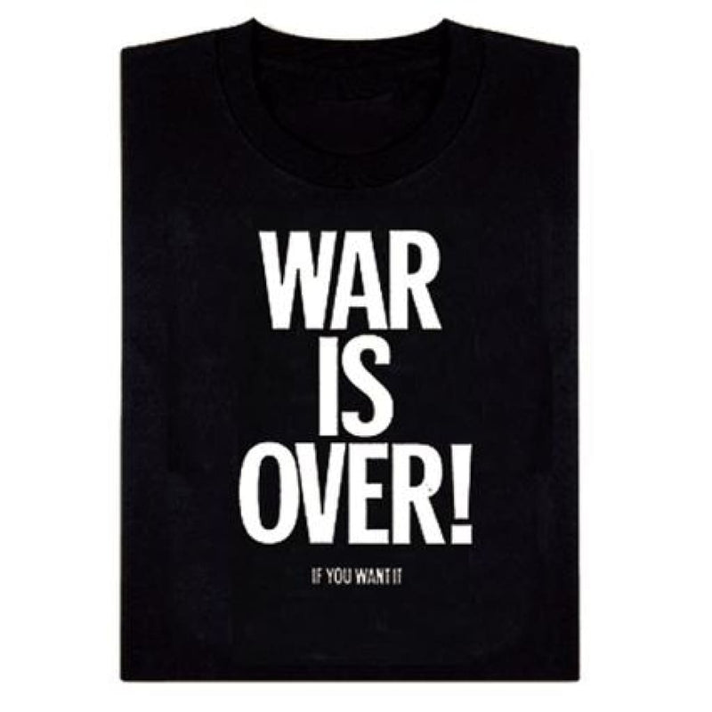 ジョン・レノン Tシャツ 「WAR IS OVER! - ブラック」 John